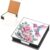 PU Crystal Art Note Box with 160 Sheets for Home Office Desk