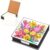 PU Crystal Art Note Box with 160 Sheets for Home Office Desk