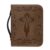 Pu Faux Leather Bible Carrying Case with Handle Cross Design