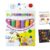Puff Paint Markers 12-Colors Water-Based Painting Coloring Crafts Toys