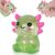 Puffwize Axolotl Squishy Toy, Cute Slow Rising Fidget Toy for Stress Relief, Soft Squeeze Sensory Toy for Kids and Adults, Handheld Stress Ball for Anxiety and Focus Sitting Posture Axolotl(Green)