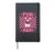 Pug Mom Pug Mama Dog Mother’s Day Pink Coquette Bow Hardcover Journal, Black
