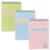 Pukka Pad Pastel Reporter’s Pad – Pack of 3 Twin Wire Head Bound Notebooks with 160 Pages, 80 Sheets of 8mm Feint Ruled 80GSM Paper, Perforated Margins, and Personal Detail Page – Pink, Blue, & Green