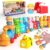 PULASIDO Toddler Learning Toys for 2 3 Year Old, Counting Matching & Sorting Montessori Train Set with 9 Farm Animals Finger Puppets, Birthday Gift for Baby Boys Girls