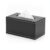 PU Leather Desk Organizer with Tissue Box Holder, Desktop Caddy for Pens and Office Supplies, Black Storage Station for Home Office (1 PC)