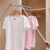 Pull Down Wardrobe Rail – Space-Saving Clothes Hanger Organizer, Soft Return Closet Rods, Adjustable 35″-47″ Silver Storage System for Efficient Closet Management,Silver,35to47in