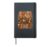 Pumpkin Cozy Raccoon Autumn Feral Girl Fall Hardcover Journal, Black
