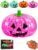 Pumpkin Maltose Stress Ball Squishy Toy, Halloween Pumpkin Sensory Squishy, Glitter Jack O Lantern Fidget Squeeze Ball, Slow Rise Fidget for Desk Play, Party Favors, Spooky Novelty Gift