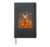 Pumpkin Season Autumn Kitten Lover Cute Fall Cat Hardcover Journal, Black