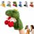 Punching Animal Boxing Hand Puppet with Sound for Small Dogs and Cats，D