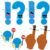 Punctuation Magnets, Punctuation Pals Magnetic Whiteboard Accents，Blue x2