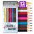 Pun Labs Anatomy Palette Colored Pencils, 12 Soft Core Gift Set