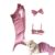 Puppy Mermaid Outfit Dog Clothes with Bow Headband and Halter Neck Top