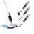 PUREBEAR 2-in-1 Detachable Steam Mop, Handheld Multi-Surface Steam Cleaner with 550ML Tank, 4 Reusable Microfiber Pads, 30s Fast Heat-Up Floor Steamer for Hardwood Tile Laminate Marble Kitchen