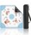 Puresora Travel Mahjong Mat Table with Rules Mah Jong Mat Neoprene Chinoiserie Floral Majong Learning Mat Instructions Mahjong Gifts Women Unique Non-Slip Rubber Pad, 21″ x 21″, Cocktail