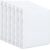 PUREZON Ring Binders, 6 Pack, White, 1 Inch