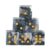 Purple Crystal Dice Set 6, Handmade Natural Stone Polyhedral for RPG Games
