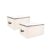 PurpleEssences Storage Bags, 26×20 In, Set of 2, 3-Side Zipper Natural
