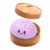 Purple Glitter Dumpling Squishy Set with Steamer