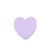 Purple Heart Sticky Notes, Blank Book Labels, 2-Piece Set with 200 Sheets Total, Self-Adhesive