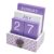 Purple Lavender Wood Block Perpetual Calendar, Cute Desk Accessories Month Week Date Display Decorative Block Calendar Flip Calendar for Office Classroom Preppy Room Decor Gift for Women Girl