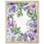 Purple White Flowers Diamond Painting Kits for Adults Beginners 12×20 Inch, Watercolor Spring Plants Green Leaf 5D Full Round Drill DIY Diamond Art Kit with Wooden Frame for Home Wall Decor Gift