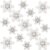 Push Pins 30pcs Decorative Resin Thumb Tacks Snowflake