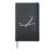 Push Through Rise Higher Minimalist Life Coach Motivation Hardcover Journal, Black
