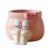 pusicul Pen Holder for Desk Cute Resin Decorative Desktop Organizer Pencil Cup with Bow Design, Sundries Storage Bucket for Home Office Desk Pink