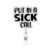 Put in A Sick Call Badge Reel Retractable, Funny Nurse Acrylic ID Badge Holder for RN, CNA, Medical Assistant, Healthcare Worker, Teacher Gift