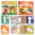 PUZSNAP 2 Pack Paint by Sticker Kids, Puzzle Book for 3 4 5 6 Years Old, 16 Designs, 3D Collage, Fruit and Profession Themes, Road Trip Activities