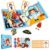 PUZSNAP Magnetic Dress Up Dolls Role Play Activity Set for Kids Ages 3+
