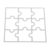 Puzzle Carbon Steel Die Cut Template Mold for Card Making