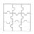 Puzzle Cutting Die Stencil Carbon Steel Embossing Template