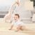 Puzzle Play Mat 16 Tiles with 32 Borders, 94.5 x 94.5 Inch Interlocking Foam Floor Mat, 23.6 x 23.6 Inch Thick Stitching Play Mats for Baby Playpen, Living Room, Playroom & Home Gym, Beige