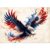 Puzzles for Adults 1000 Pieces, Patriotic Eagle Wings Art Jigsaw Puzzle