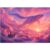 Puzzles for Adults 1000 Pieces, Pink Sky Whale Ocean Fantasy Jigsaw Puzzle