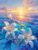 Puzzles for Adults 60 Pieces, Jigsaw Puzzles for Adults 60 Piece, Challenging Game Toys, Impossible Puzzle with Letters on Back, Home Wall Decor Puzzle-Sunset Lilies Sea 16x11inch