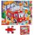 Puzzles for Kids Ages 3-8 Year Old,35pcs Jigsaw Puzzles for Toddlers & Children Ages 4-6，Educational Floor Puzzles with Storage Box for Gifts（Fire Engine）
