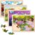 Puzzles for Kids Ages 4-6, 24 Pcs Wooden Farm, Animals, Space, and Emergency Vehicle Jigsaw Puzzles for Kids Ages 3-5, Preschool Educational Puzzles Boards Toys Gifts for 3 4 5 6 Boys Girls