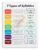 PWIGAAHTW 7 Types of Syllables Phonics Poster Syllable Division Rules English Learning Wall Art for Classroom Unframed,12x18inch(30x45cm)