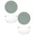 Pyrex (2 7201 4-Cup Glass Bowls with (2) Tranquil Green Lids – Made in USA