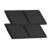 QAVABIN 240QT Extra Large Stackable Storage Bins Lid, 2Pack,Black