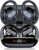 Qecnato Wireless Earbuds Bluetooth 5.4 Headphones 75H Stereo Deep Bass Sports Over Ear Buds with Earhooks, LED Display Bluetooth Earbuds with 4 ENC Mic, IP7 Waterproof Earphone for Running, Black