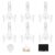 QEMORVALIX 6 Pack Clear Plastic Easel Stand, 6.3 Inch Adjustable Display Holder for Plate, Photo Picture Frame, Book, Phone and Cards, Tabletop Display for Home, Wedding, Party and Store