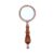 QERTYHJK 10X 75mm Handheld Magnifier Wooden Handle Vintage Magnifying Glass Portable Retro Eye Loupe with Gift Box