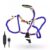 QERTYHJK Desk Clip Adjustable Stand 3X Magnifying Glass with Light Assist Hand Flexible Arm Reading Repair