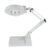 QERTYHJK Desktop Magnifier Lamp with Light |Adjustable Arm Magnifying Glass Lens Diopter Folding