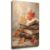 QESPOT Abstract Vintage Dark Academia Book Canvas Wall Art Print Style