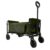 QEZER Foldable Wagon Cart, Collapsible Utility Wagon with All Terrain Wheels, Portable Folding Cart for Camping Garden Shopping Grocery Sports